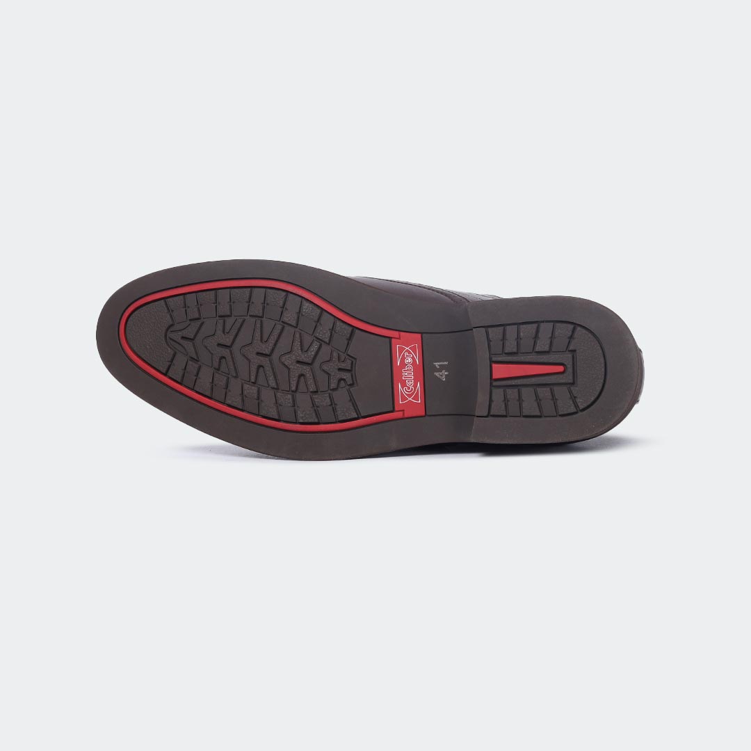 Caliber Shoes Coffee Formal Shoes for Men (A518 C) - Caliber Shoes