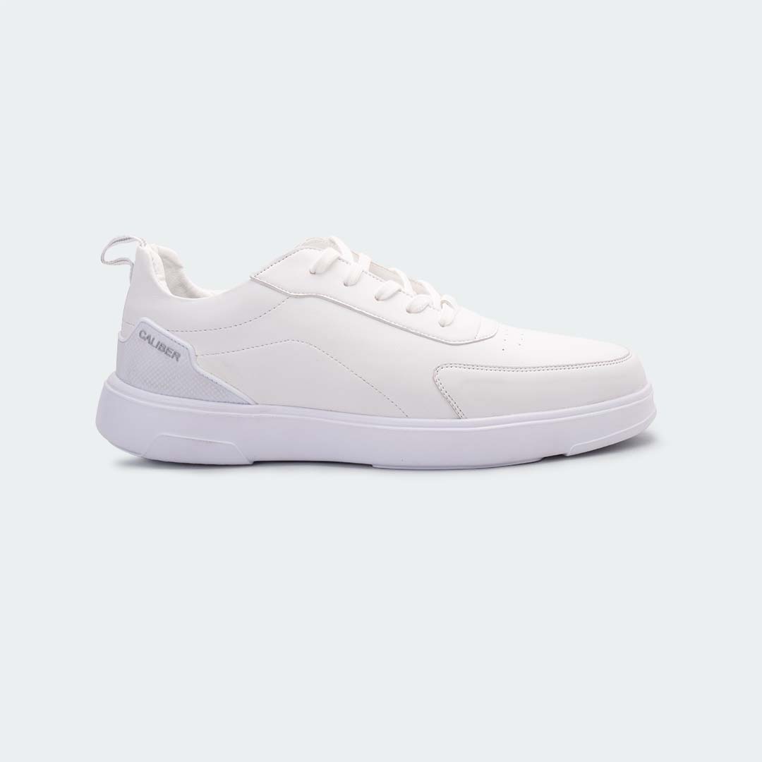 White Casual Sneakers for Men (Radcliff 559) - Caliber Shoes