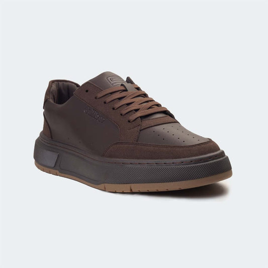 Caliber Shoes Coffee Casual Sneakers for Men (URBANE 566SR)