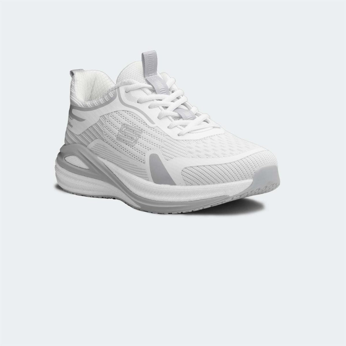 Caliber Shoes White Sport Shoes For Men ( BRETT 744 )