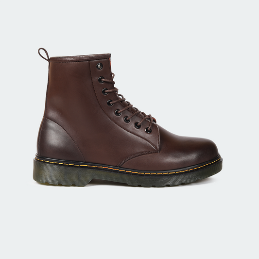 Coffee Lace Up Boots for Men (ALFRED 468C)