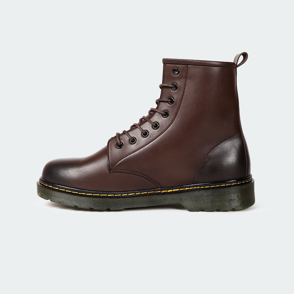 Coffee Lace Up Boots for Men (ALFRED 468C)