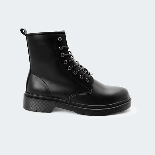 Black Lace Up Boots for Men (ALFRED 468C)