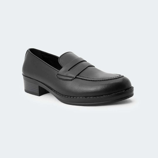 Black Formal Loafer Shoes for Women (SOPHIA 522C)