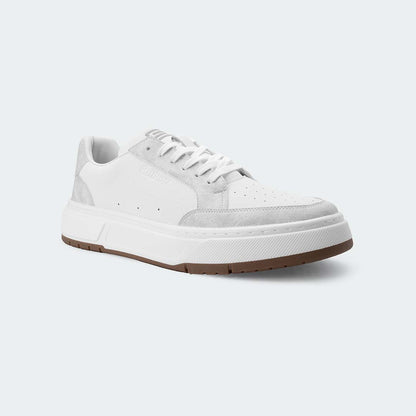 Caliber Shoes White/Bone Casual Sneakers for Men (URBANE 566R)