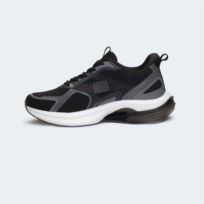 Caliber Shoes Black Sport Shoes for Men/Women (Laurent 742)