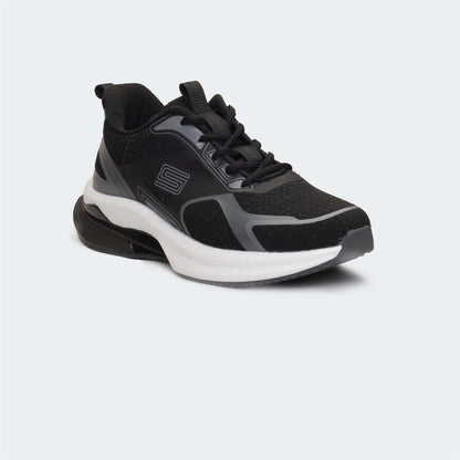 Caliber Shoes Black Sport Shoes for Men/Women (Laurent 742)