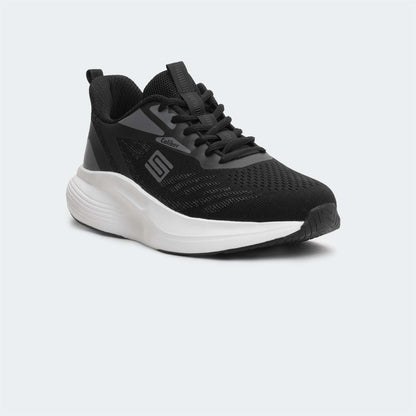 Caliber Shoes Black Sport Shoes For Men ( FERLAND 746 )