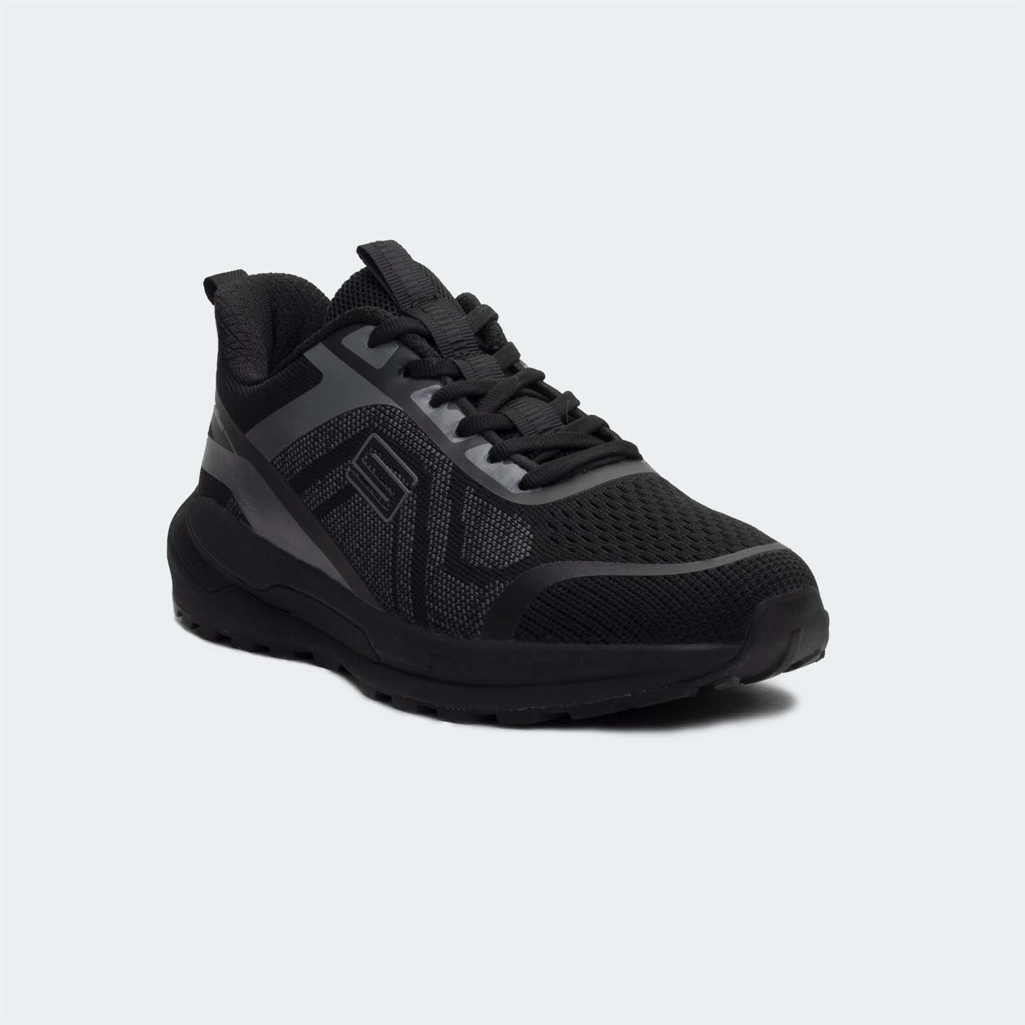 Caliber Shoes Black Unisex Sport Shoes ( STRYDE 749 )