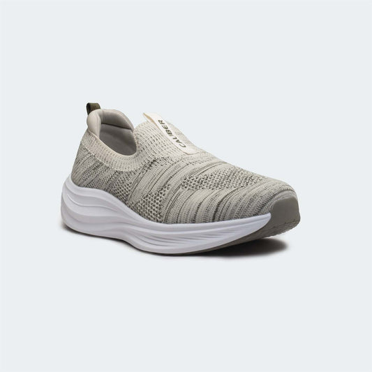 Caliber Beige Olive Sports Shoes for Men (AEROKNIT 755)