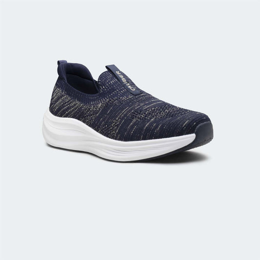 Caliber Navy Sports Shoes for Men (AEROKNIT 755)
