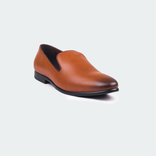 Caliber Shoes Coffee Slip on Formal Shoes for Men (B 701C)