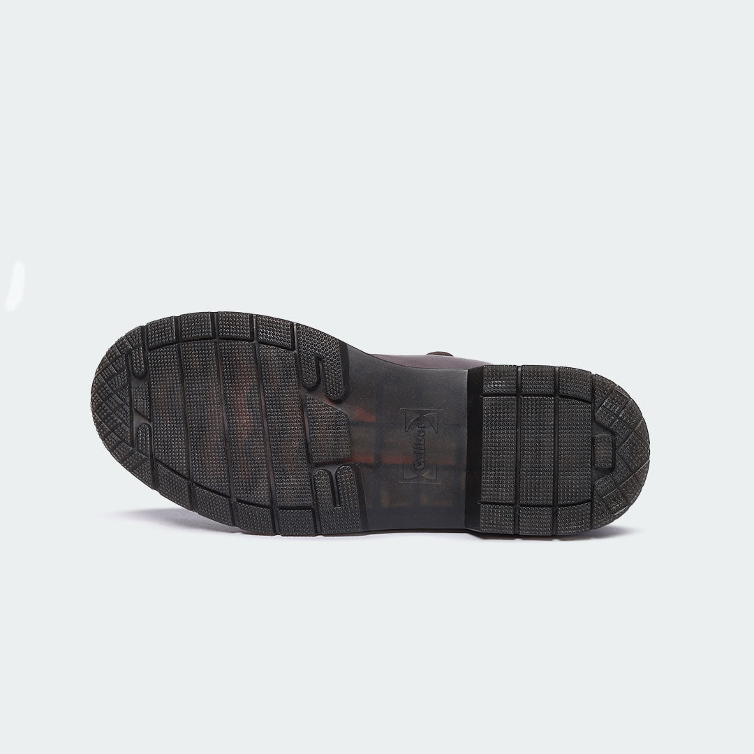 Coffee Lace Up Boots for Men (ALFRED 468C)