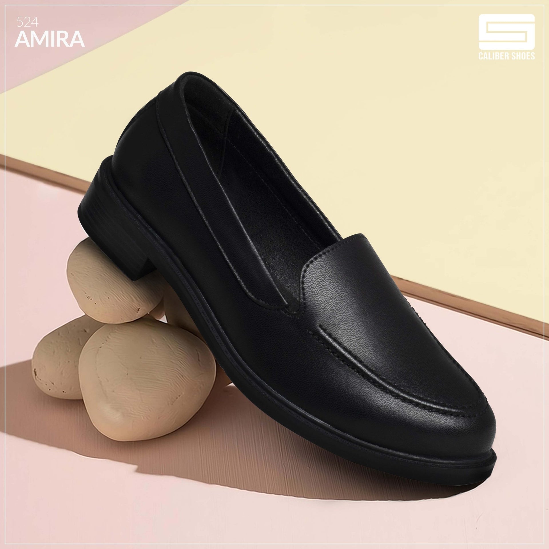 Shop Black Formal Shoes for Women - Caliber Shoes UAE