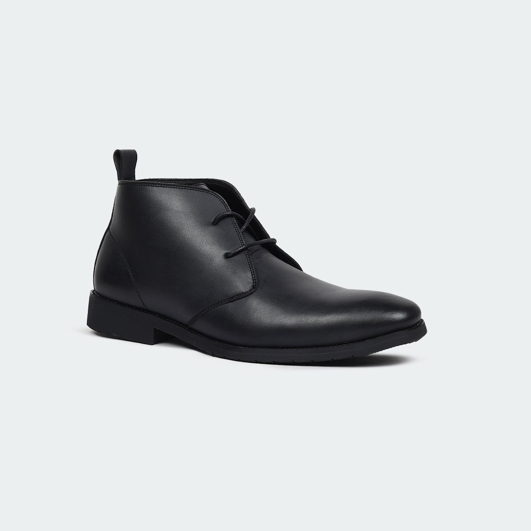 Caliber Shoes Black Chukka Boot for Men (T672C OSPREY) - Caliber Shoes