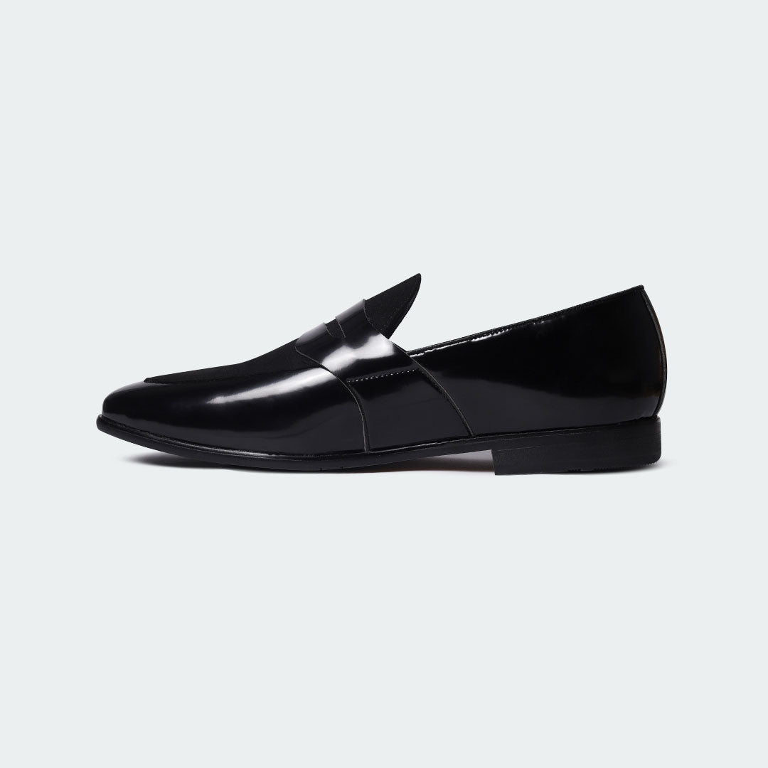 Caliber Shoes Black Formal Shoes for Men (CARTER B683SNY/SR) - Caliber Shoes