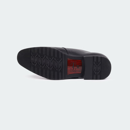 Caliber Shoes Black Penny Formal Shoes for Men (LEOPOLD T686G) - Caliber Shoes