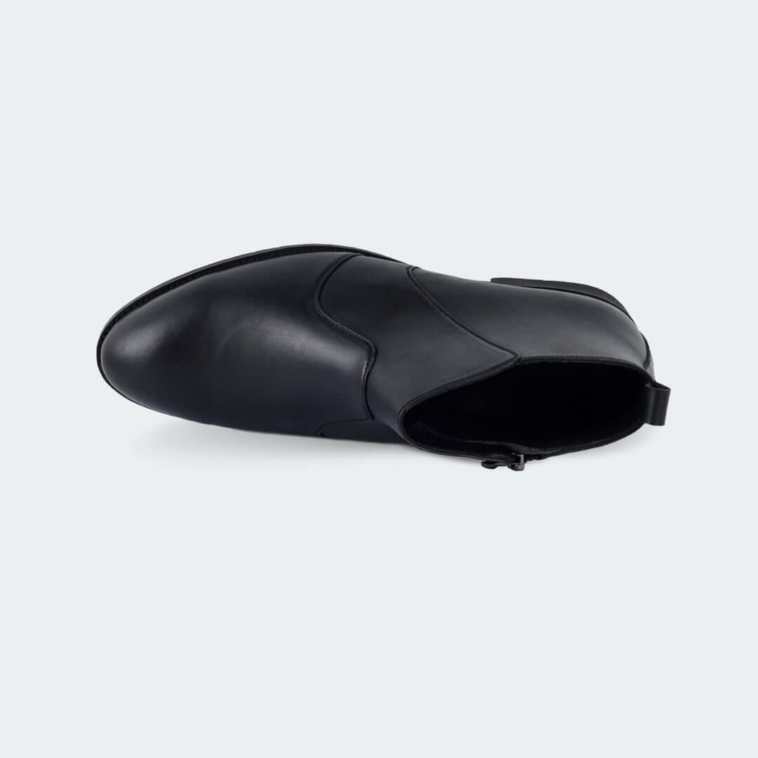 Caliber Shoes Black Side Chain Lifestyle Boots for Men (STORK Y477C - Caliber Shoes