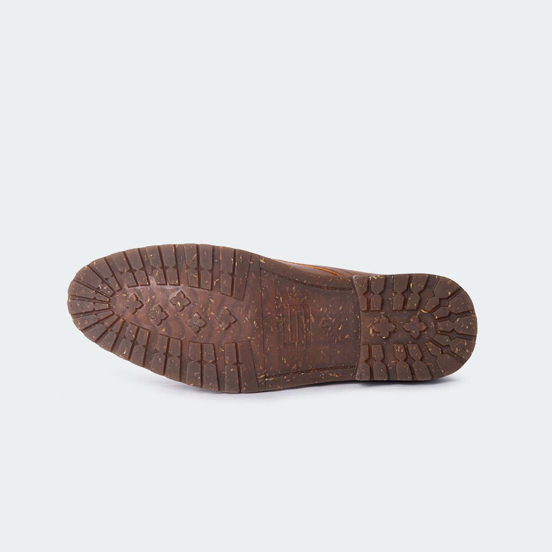 Caliber Shoes Brown Lace Up Boots For Men (NICHOLAS A500G) - Caliber Shoes