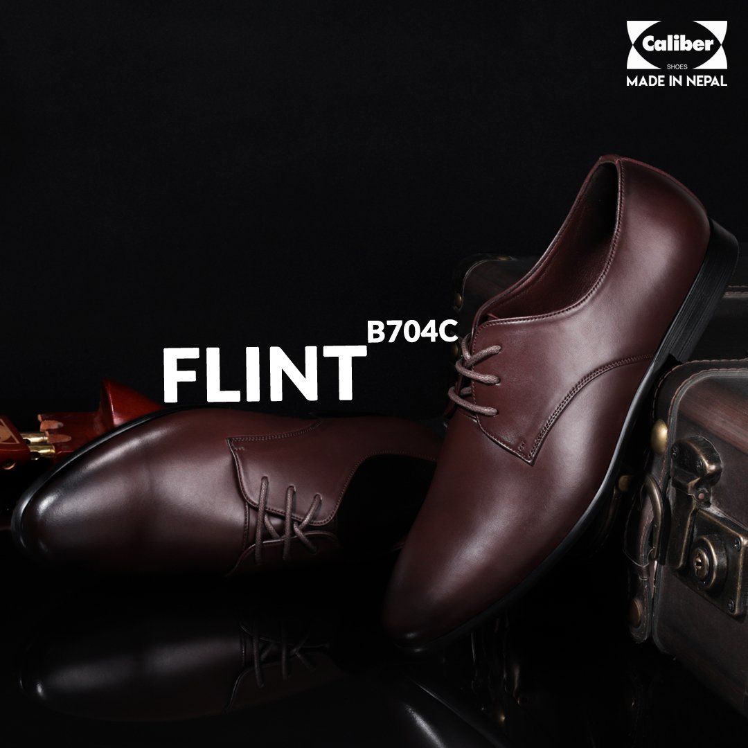 Caliber Shoes Coffee Lace Up Formal Shoes for Men ( GRANDEUR B704C) - Caliber Shoes