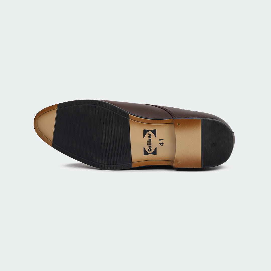Caliber Shoes Coffee Lace Up Formal Shoes for Men ( GRANDEUR B704C) - Caliber Shoes