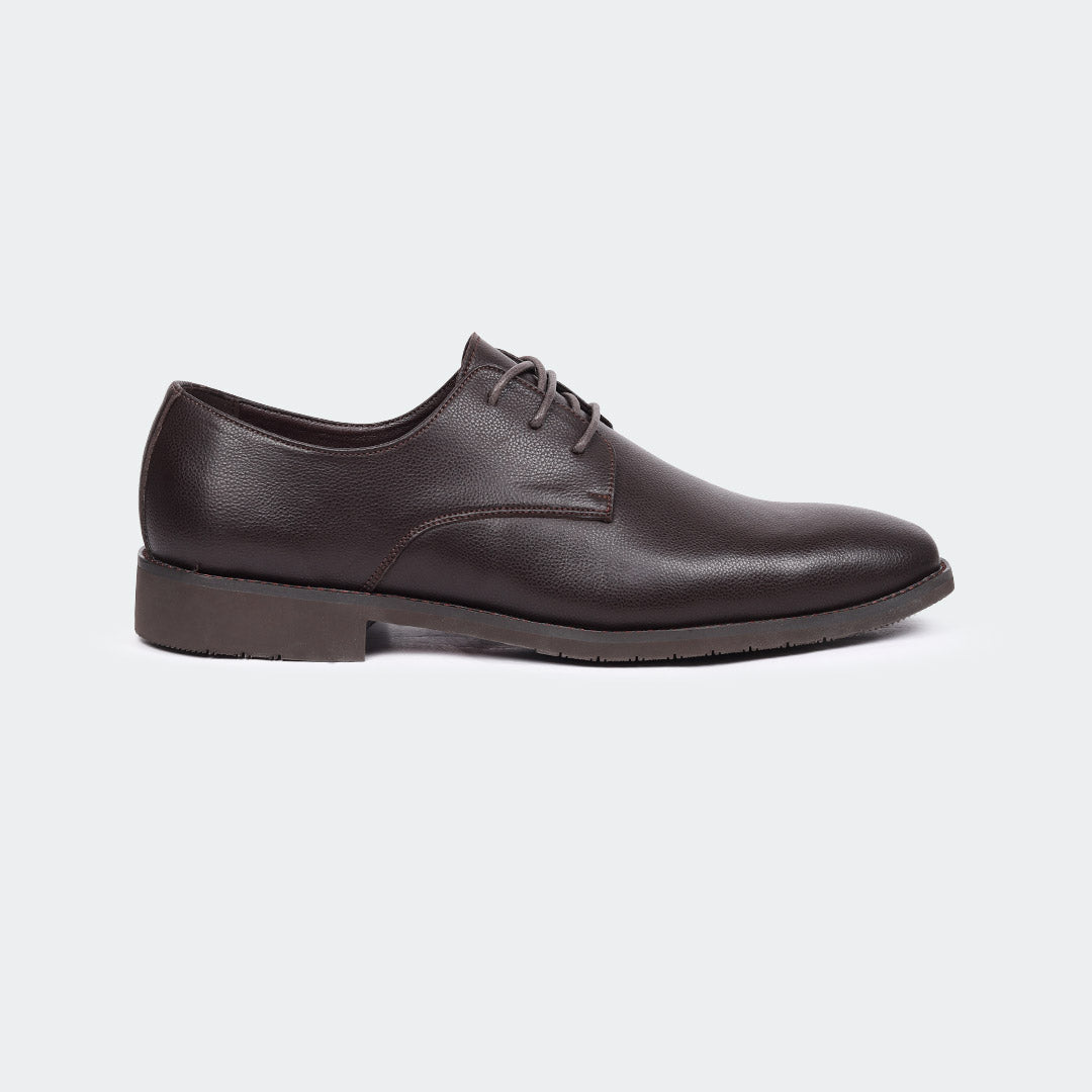 Caliber Shoes Coffee Lace Up Formal Shoes for Men (RICHARD T664G)