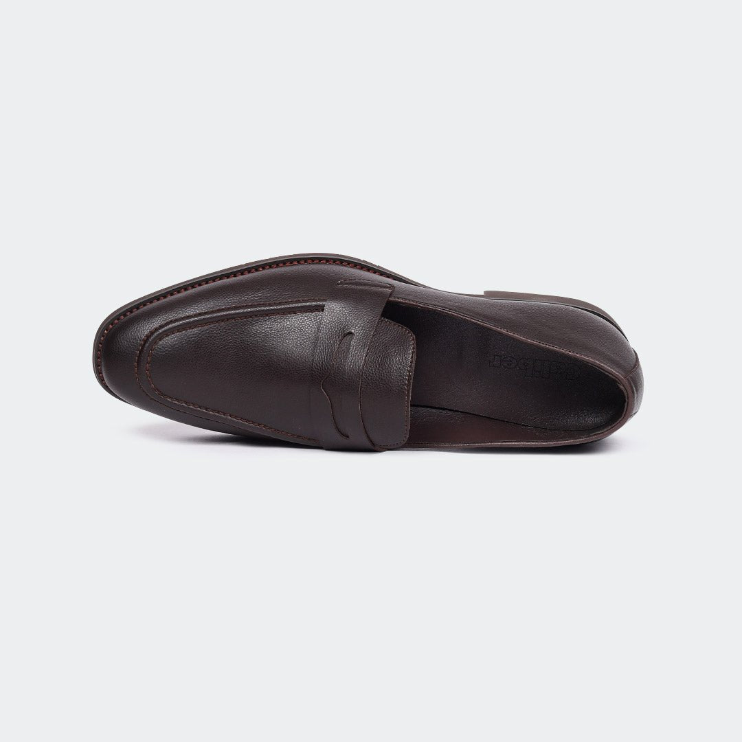 Caliber Shoes Coffee Penny Formal Shoes for Men (GEORGE T657G)