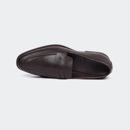 Caliber Shoes Coffee Slip On Formal Shoes For Men ( TOPAZ T 662 C )