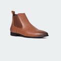 Caliber Shoes Coffee/R Chelsea Boots for Men (MUSK B480C)