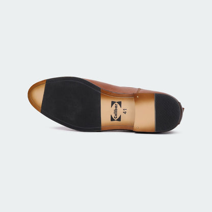 Caliber Shoes Coffee/R Chelsea Boots for Men (MUSK B480C)