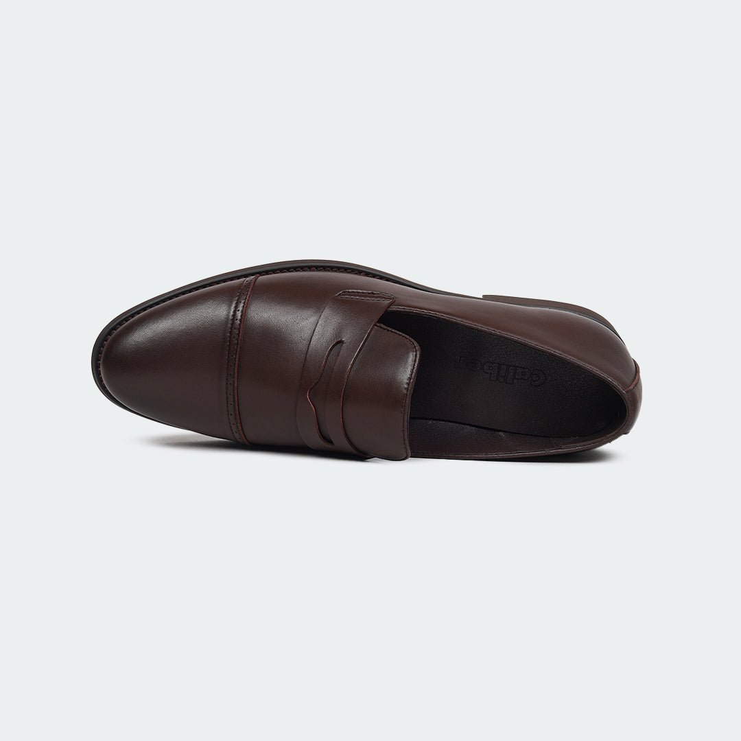 Caliber Shoes Coffee/R Penny Formal Shoes for Men (A527C)