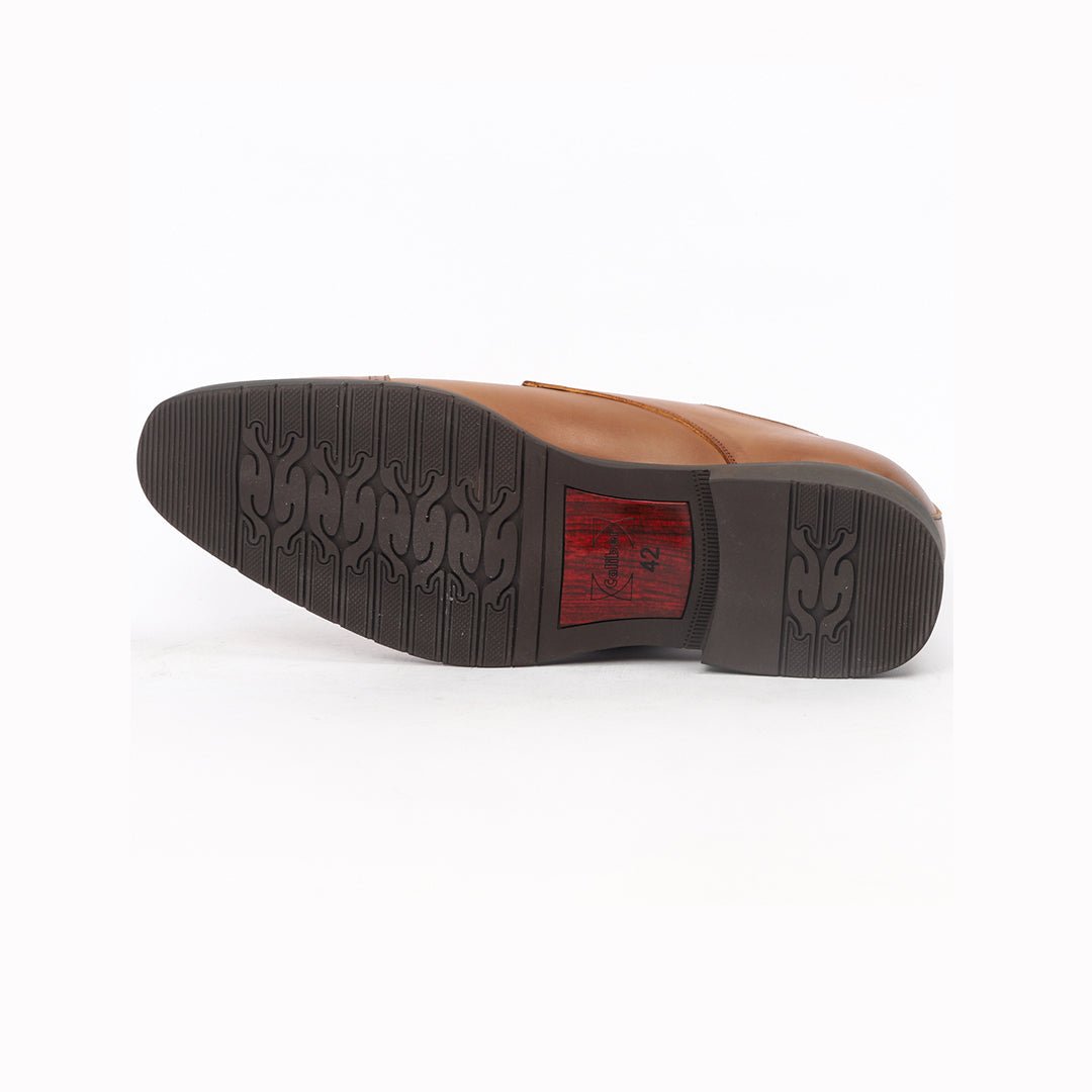 Caliber Shoes Coffee/R Wing Tip Lace Up Formal Shoes for Men (T505C)