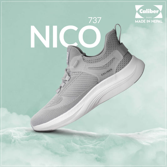 Caliber Shoes LT Grey Sport Shoes for Women (Nico 737) - Caliber Shoes