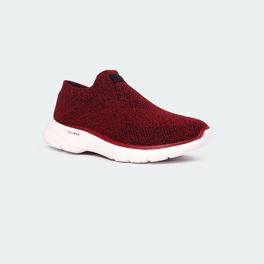 Caliber Shoes Maroon Sport Shoes For Women (FLORA 788) - Caliber Shoes