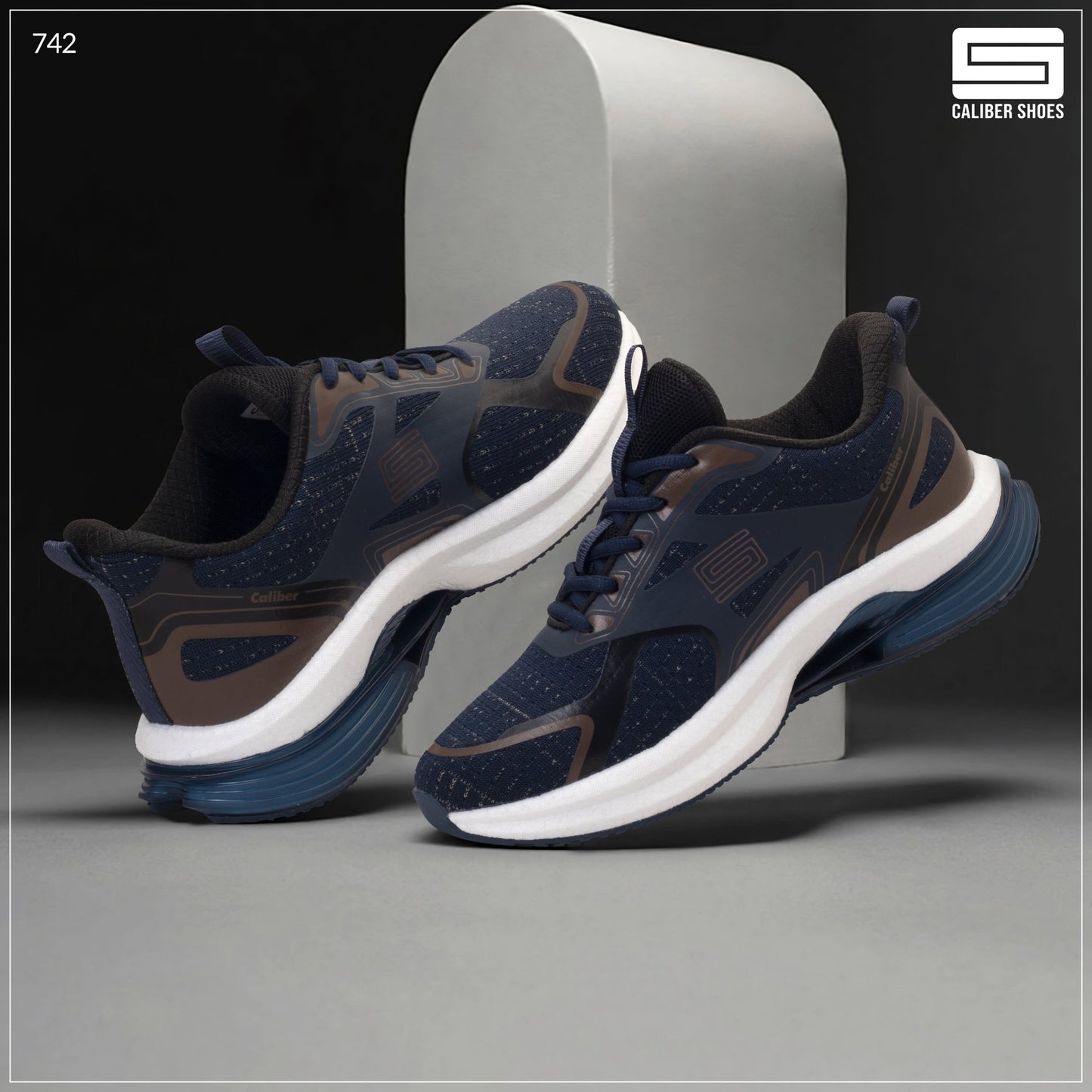 Caliber Shoes Navy Sport Shoes for Men/Women (Laurent 742) - Caliber Shoes