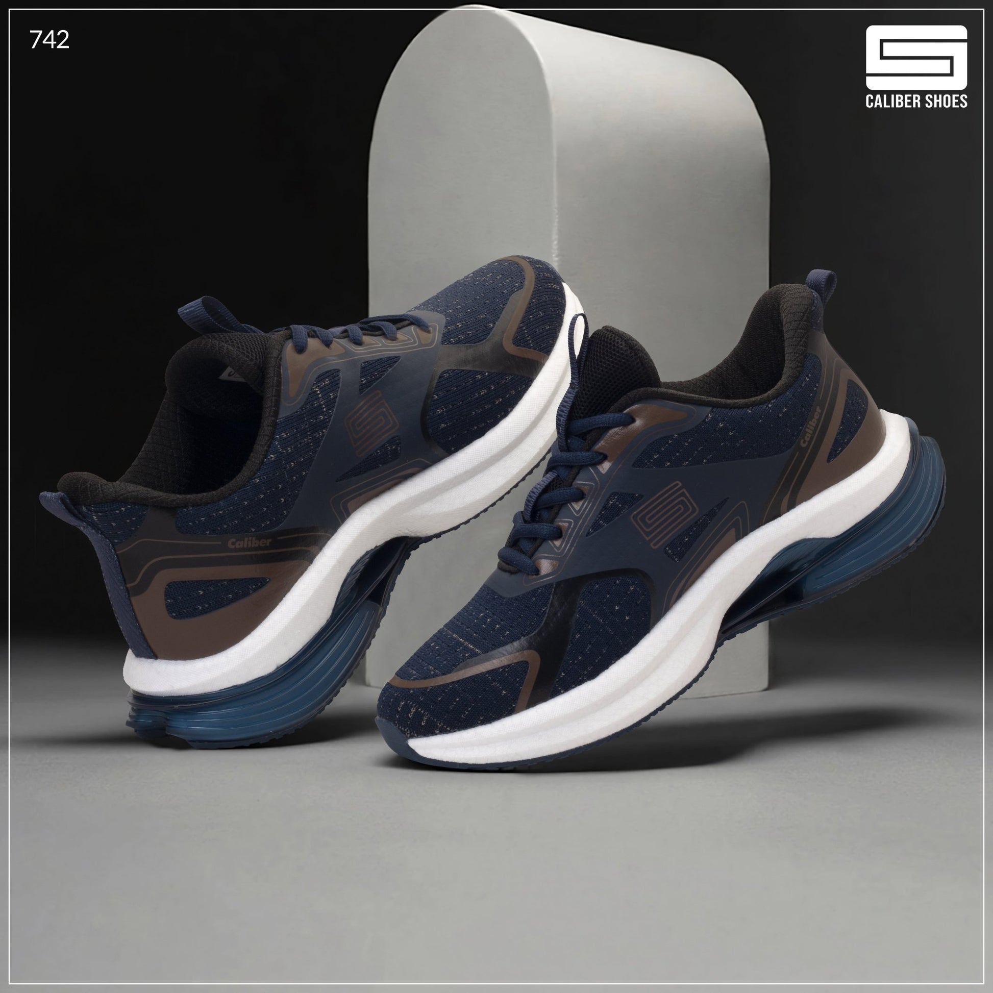 Caliber Shoes Navy Sport Shoes for Men/Women (Laurent 742) - Caliber Shoes