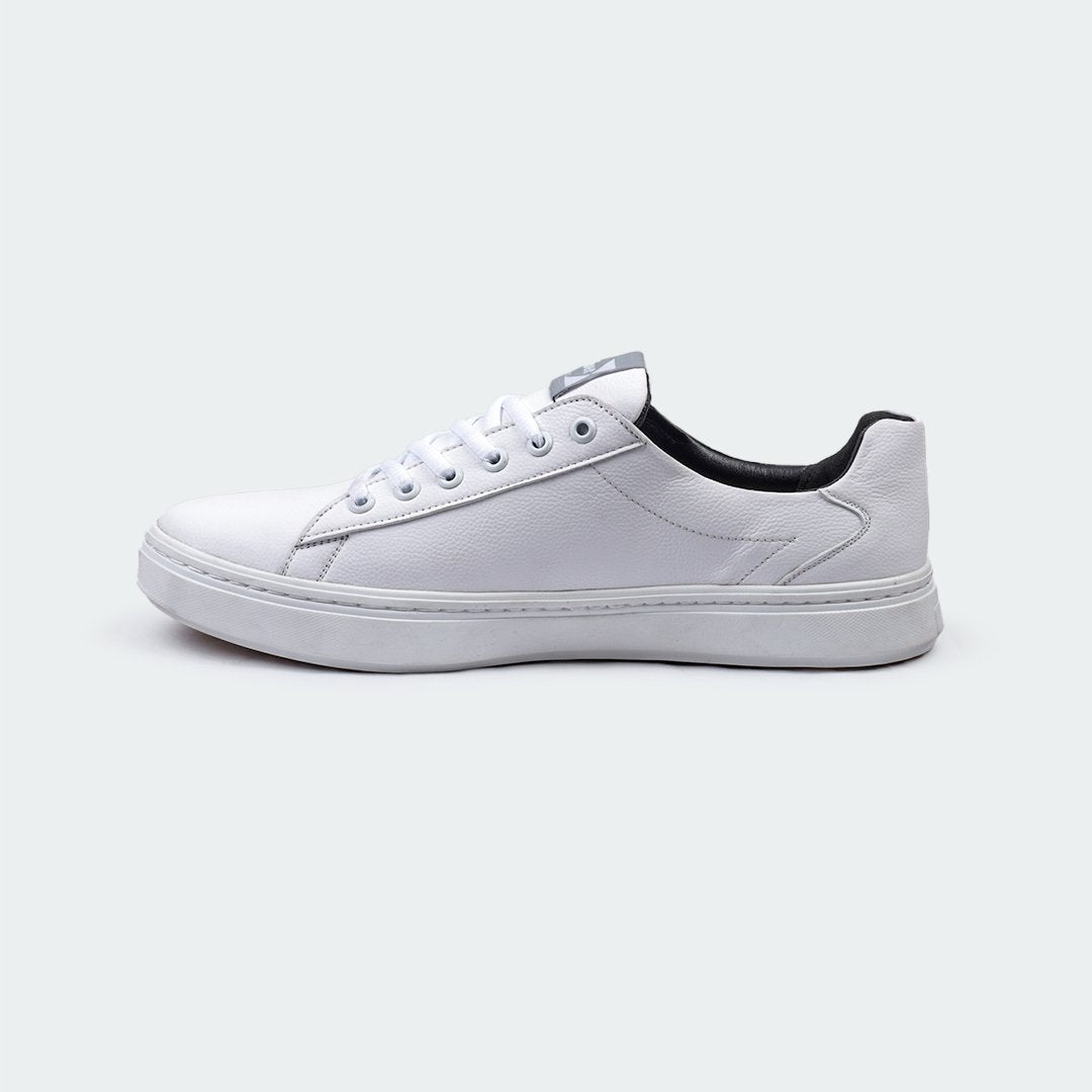 Casual White Sneakers For Men (GENIUS 555) - Caliber Shoes