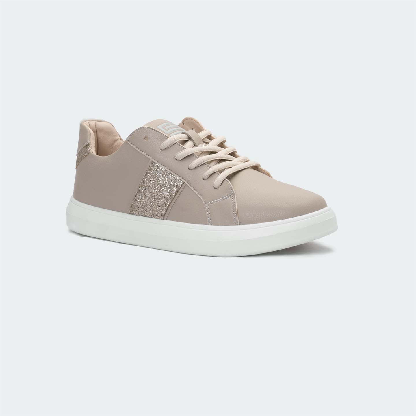 Nude Casual Sneakers for Women (ZORA 598) - Caliber Shoes