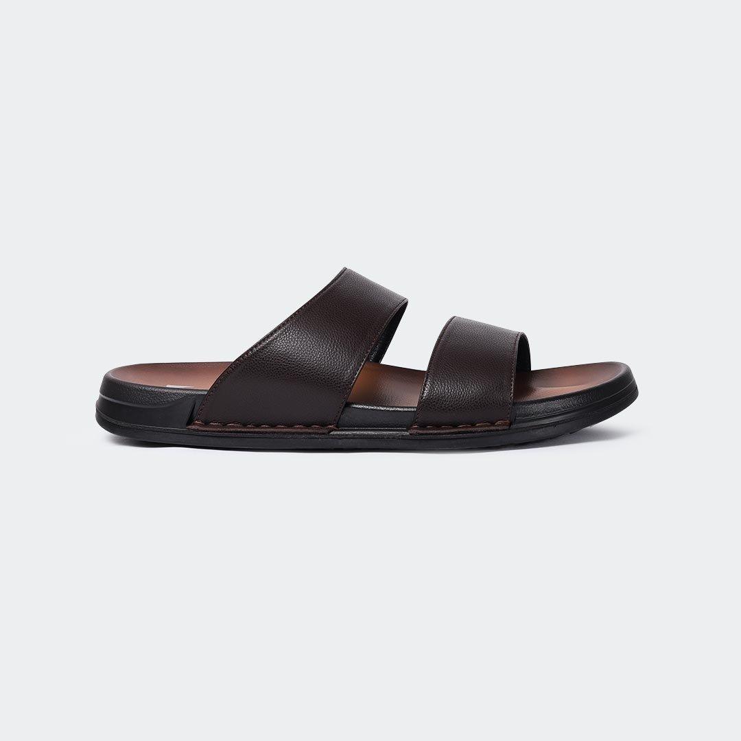 Slipper/Slide Black for Men (FRASER 301G) - Caliber Shoes