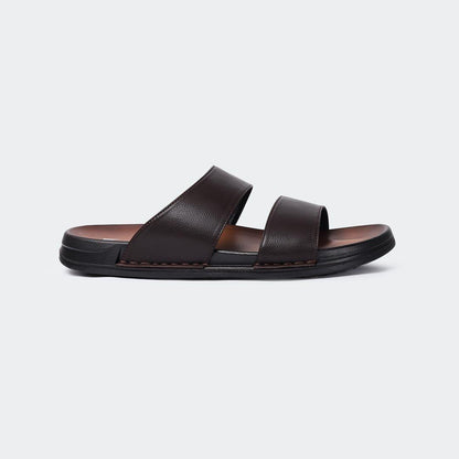 Slipper/Slide Black for Men (FRASER 301G) - Caliber Shoes