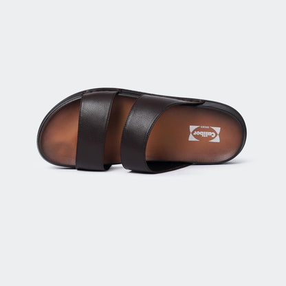 Slipper/Slide Black for Men (FRASER 301G) - Caliber Shoes