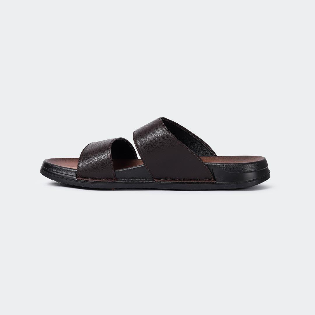 Slipper/Slide Black for Men (FRASER 301G) - Caliber Shoes