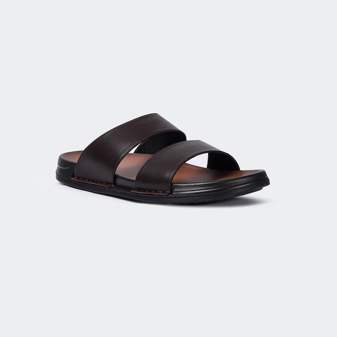 Slipper/Slide Black for Men (FRASER 301G) - Caliber Shoes