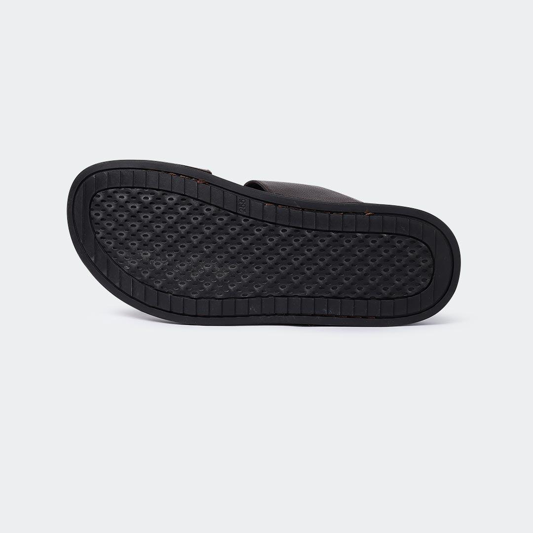 Slipper/Slide Black for Men (FRASER 301G) - Caliber Shoes