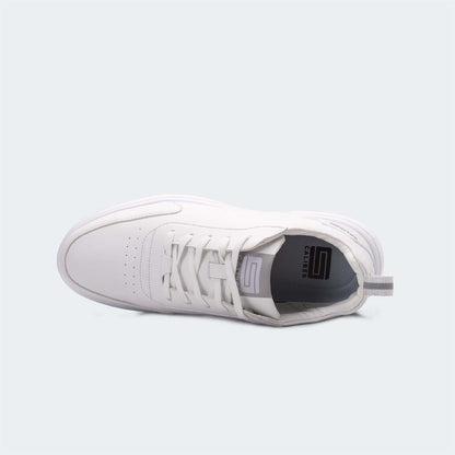 White Casual Sneakers for Men (Radcliff 559) - Caliber Shoes