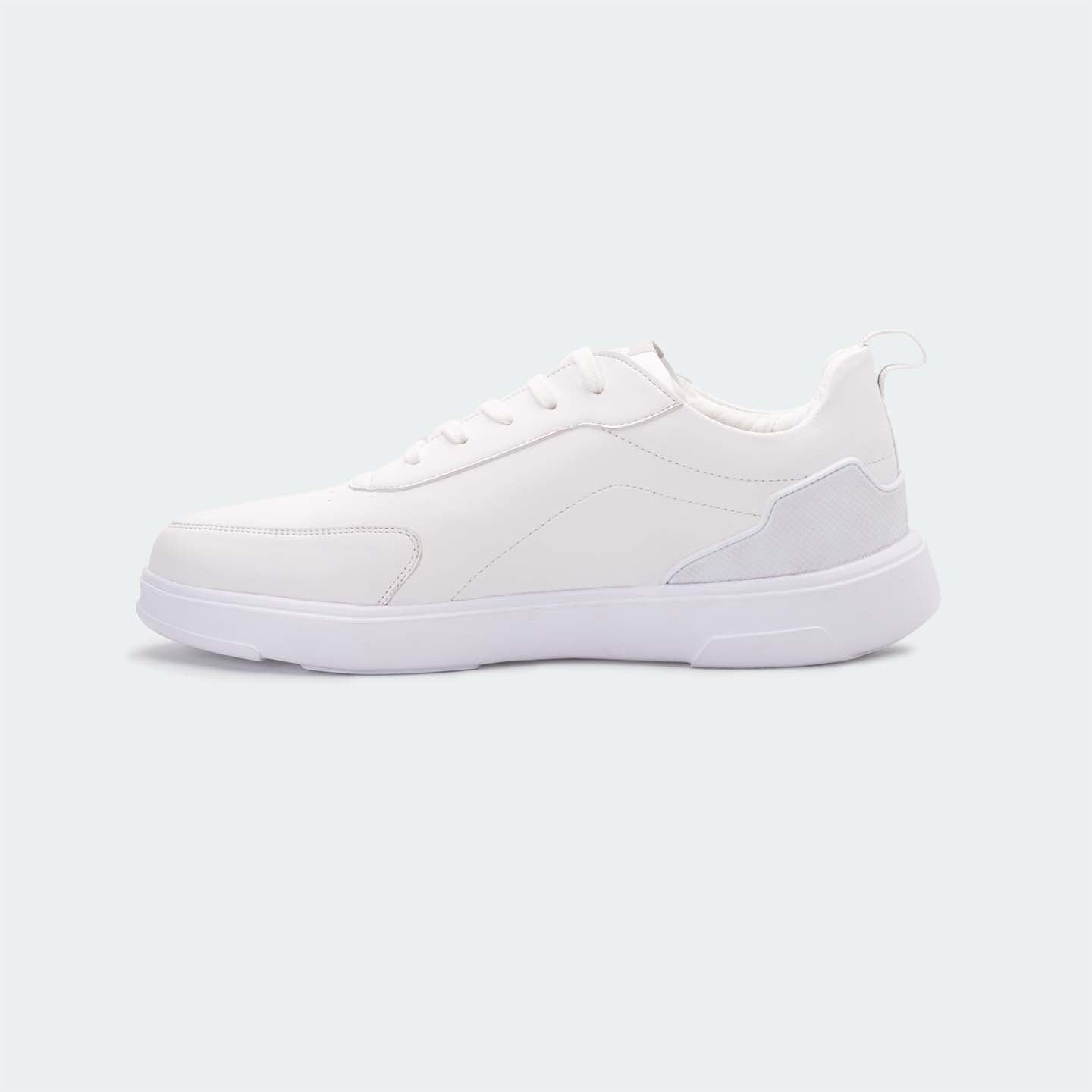 White Casual Sneakers for Men (Radcliff 559) - Caliber Shoes