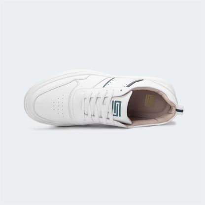 White/Green Casual Sneakers for Men (JULIO 563.M)