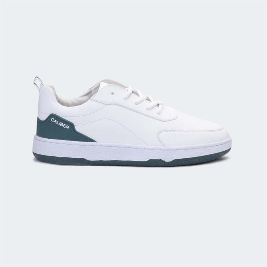 White/Green Casual Sneakers for Men (MARC 603S) - Caliber Shoes